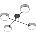 Ytmonterad taklampa MAGA 4xE14/10W/230V, grå